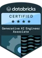 Databricks Certified Generative AI Engineer Associate badge